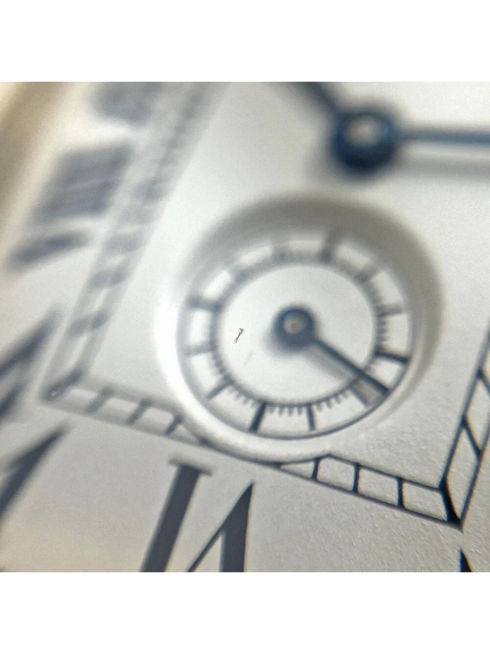 Cartier Tank American Wristwatch YG Leather Quartz Ivory Watch